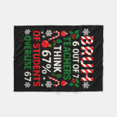 Couverture Polaire 6 Out Of 7 Teachers Funny Ugly Christmas Sweater 6 (Devant (Horizontal))