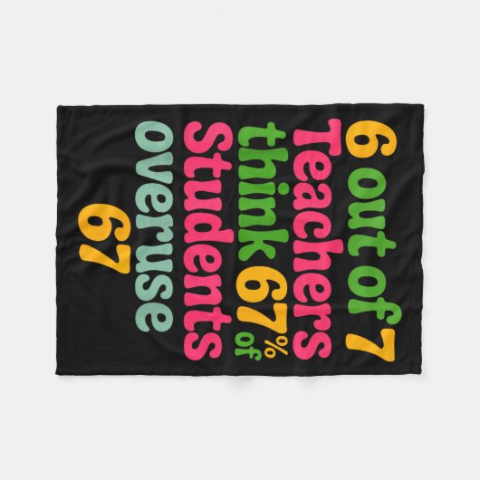 Couverture Polaire 6 Out Of 7 Teachers Think 67% Of Students Overuse (Devant (Horizontal))