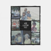 Couverture Polaire 6 photo collage - arrière - plan noir - texte blan (Devant)