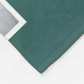 Couverture Polaire 6 Photo Collage Vert Joyeux Jolly Joyeux Noël (Coin)