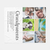 Couverture Polaire 6 Photo Meilleur Grand-Parents Jamais Définition (Devant (Horizontal))