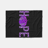 Couverture Polaire 6yo8 Purple Ribbon Heimerheimer Mois de sensibilis (Devant (Horizontal))