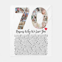 70 Raisons pour lesquelles nous vous aimons 70e An