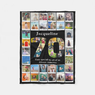 Couverture Polaire 70e anniversaire Modèle photo de famille