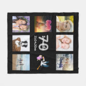 Couverture Polaire 70e anniversaire photo collage noir (Devant (Horizontal))