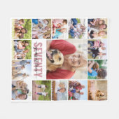 Couverture Polaire 70e anniversaire Soixante-dix photo Collage (Devant (Horizontal))