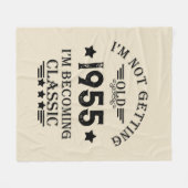 Couverture Polaire 70e anniversaire vintage personnalisé (Devant (Horizontal))