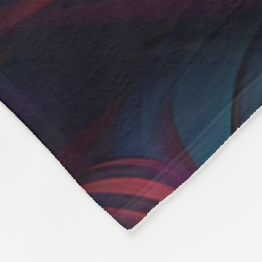 Couverture Polaire 70s 60s Psychedelic Feathers  (Coin)