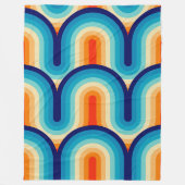 Couverture Polaire 70s Rainbow Curves (Devant)