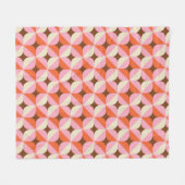 Couverture Polaire 70s Retro Geometric Vintage Pattern (Devant (Horizontal))