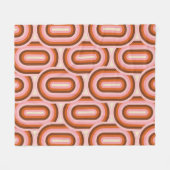 Couverture Polaire 70's Retro Seamless Pattern. 60s and 70s Aesthetic (Devant (Horizontal))