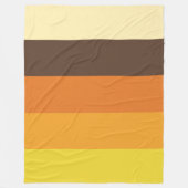 Couverture Polaire 70s Retro Striped Color Pattern (Devant)