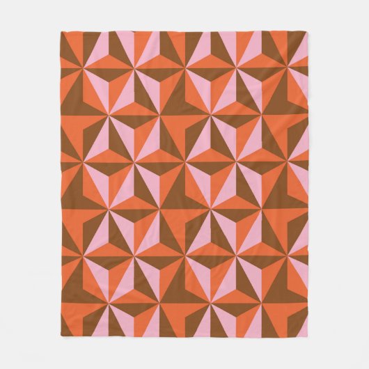 Couverture Polaire 70s retro vintage pattern background (Devant)