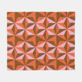 Couverture Polaire 70s retro vintage pattern background (Devant (Horizontal))