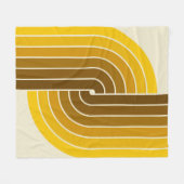 Couverture Polaire 70s Retro Vintage Style Geometric Pattern (Devant (Horizontal))