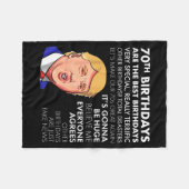 Couverture Polaire 70th Birthday Gift Funny Trump Quote Shirt For Men (Devant (Horizontal))