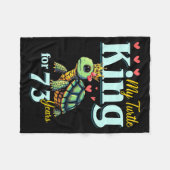 Couverture Polaire 73rd Wedding Anniversary Couples My Turtle King Fo (Devant (Horizontal))