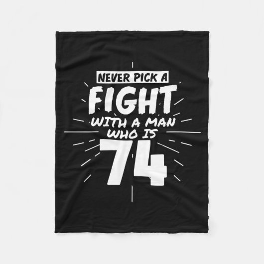 Couverture Polaire 74 Years Old Men 74 Birthday Present Funny Gift  (Devant)