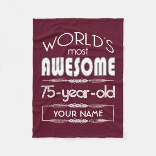 Couverture Polaire 75e anniversaire du meilleur fabuleux Maroon rouge