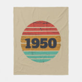 Couverture Polaire 75e anniversaire vintage personnalisé (Devant)