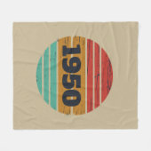 Couverture Polaire 75e anniversaire vintage personnalisé (Devant (Horizontal))