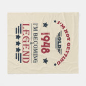 Couverture Polaire 75e anniversaire vintage personnalisé (Devant (Horizontal))