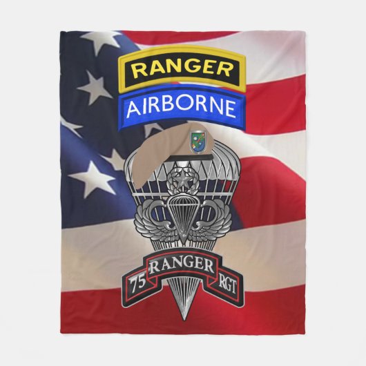 Couverture Polaire 75e régiment de Rangers (Devant)