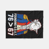Couverture Polaire 76 Greater Than 67 George Washington History Fun M (Devant (Horizontal))