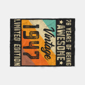 Couverture Polaire 78e anniversaire Hommes 78 ans Femmes 1947 Limited (Devant (Horizontal))