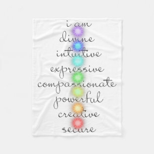 Couverture Polaire 7 Chakras S pour les amateurs de Yoga