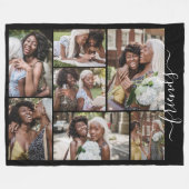 Couverture Polaire 7 Collage photo amis modèle personnalisé (Devant (Horizontal))