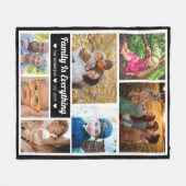 Couverture Polaire 7 Photo Collage Famille Tout Citer (Devant (Horizontal))