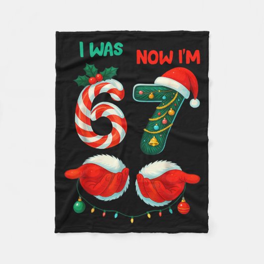 Couverture Polaire 7 Year Old Birthday Shirt Was 6 Now Im 7 67 Funny  (Devant)