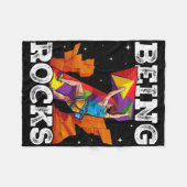 Couverture Polaire 7 Year Old Rock Climbing 7th Birthday Adventures C (Devant (Horizontal))