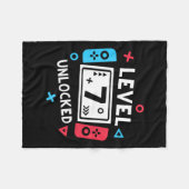 Couverture Polaire 7e anniversaire Chemise garçon niveau 7 jeu vidéo  (Devant (Horizontal))