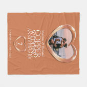 Couverture Polaire 7e anniversaire du mariage de cuivre (Devant (Horizontal))