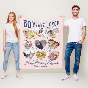 Couverture Polaire 80 ans aimés 80e anniversaire Photo