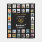 Couverture Polaire 80e anniversaire Black Gold Legendary Photo (Devant)
