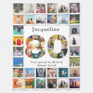 Couverture Polaire 80e anniversaire Famille Modèle photo Grand