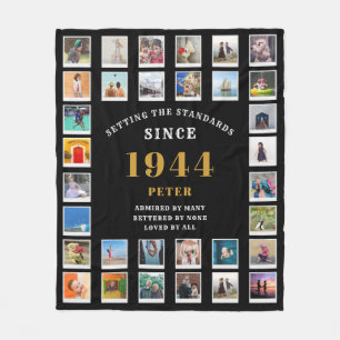 Couverture Polaire 80e anniversaire Famille Photo Collage 32 Photogra