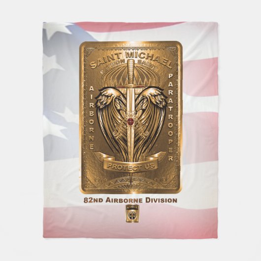 Couverture Polaire 82e division aéroportée Saint Michael (Devant)