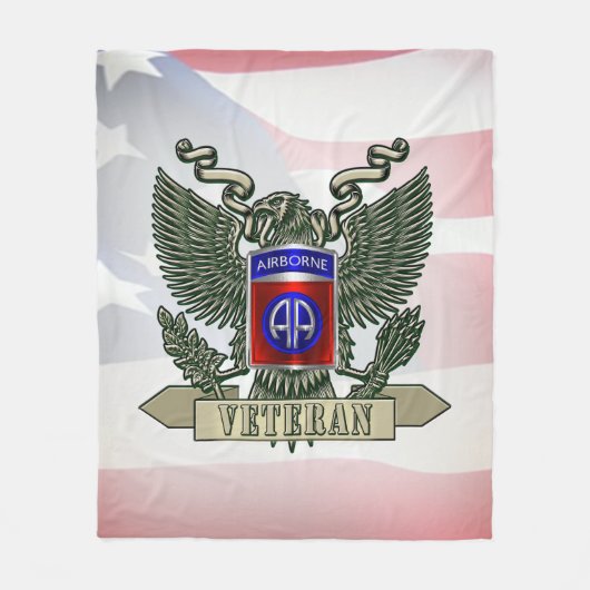 Couverture Polaire 82e division aéroportée Vétéran (Devant)