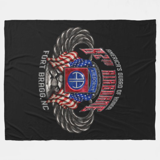 Couverture Polaire 82e Fort Bragg Black (Devant (Horizontal))
