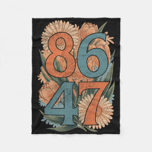 Couverture Polaire 8647 Anti Trump Floral Democrat Président libéral