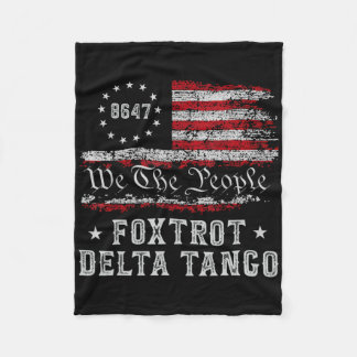Couverture Polaire 8647 Anti Trump Foxtrots Deltas Tangos Impeach 47