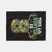 Couverture Polaire 8 Anniversaire Chasse Cerf 8 Anniversaire Chasseur (Devant (Horizontal))