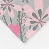 Couverture Polaire 8 monogramme de fleur de marguerite du collage | (Coin)