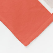 Couverture Polaire 8 Photo Texte Personnalisé (Orange) (Coin)