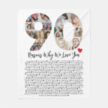 90 Raisons pour lesquelles nous vous aimons 90e an