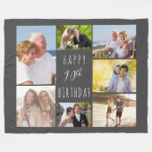 Couverture Polaire 90e anniversaire 7 photo Collage gris foncé (Devant (Horizontal))